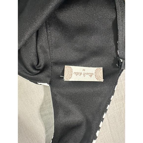 Altar'd State Black and White Striped Sleeveless Dress Medium - Picture 3 of 3